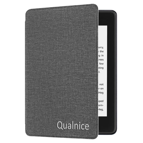 Qualnice Water-Safe Case for All-New Kindle Paperwhite (10th Generation-2018 Only), Gray